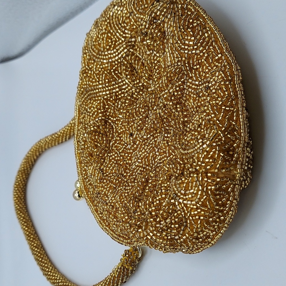 Cache Elegant Gold Beaded Women's Bag, See Photos for sz & wear. - Picture 4 of 13